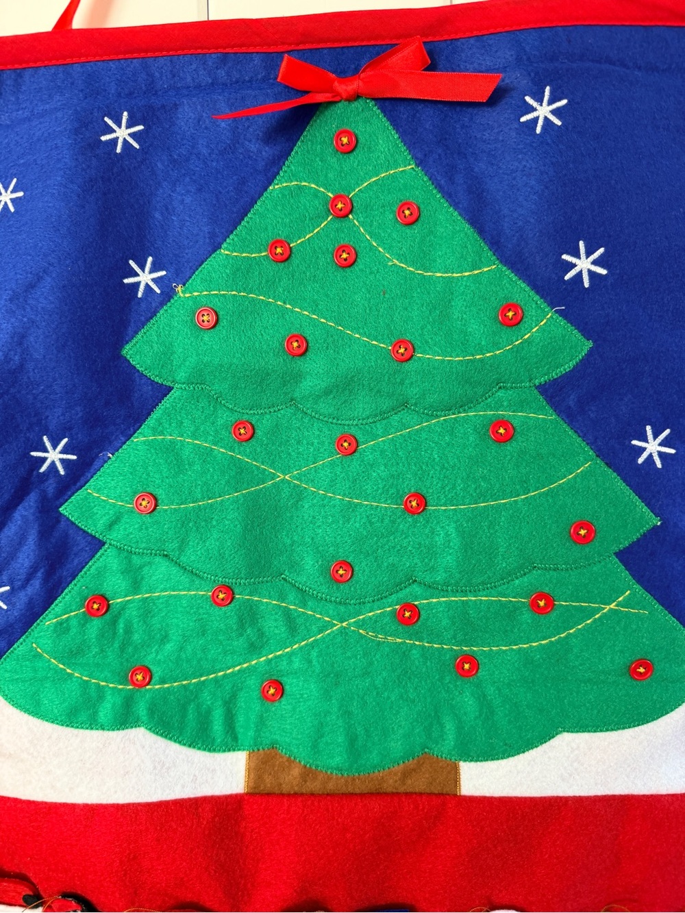 Holiday Advent Calendar Wall Hanging with Green Tree - Unbranded - Picture 3 of 3